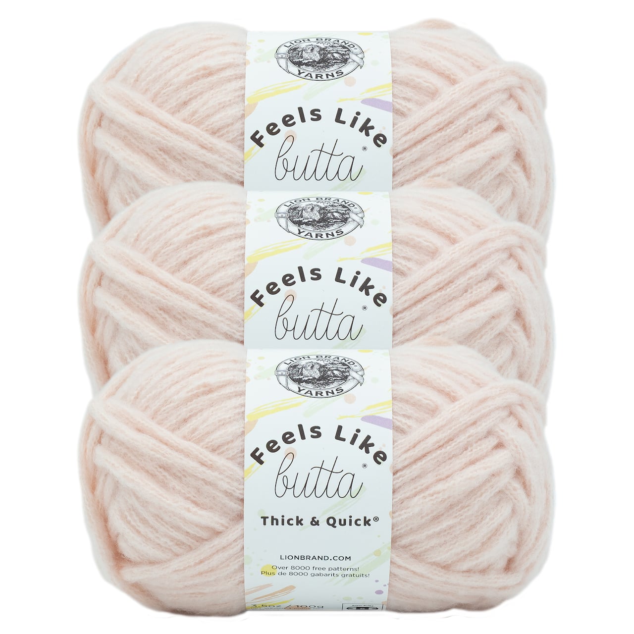 3 Pack Lion Brand® Feels Like Butta® Thick & Quick® Yarn